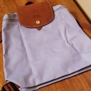 Longchamp Light Blue Pliage Backpack